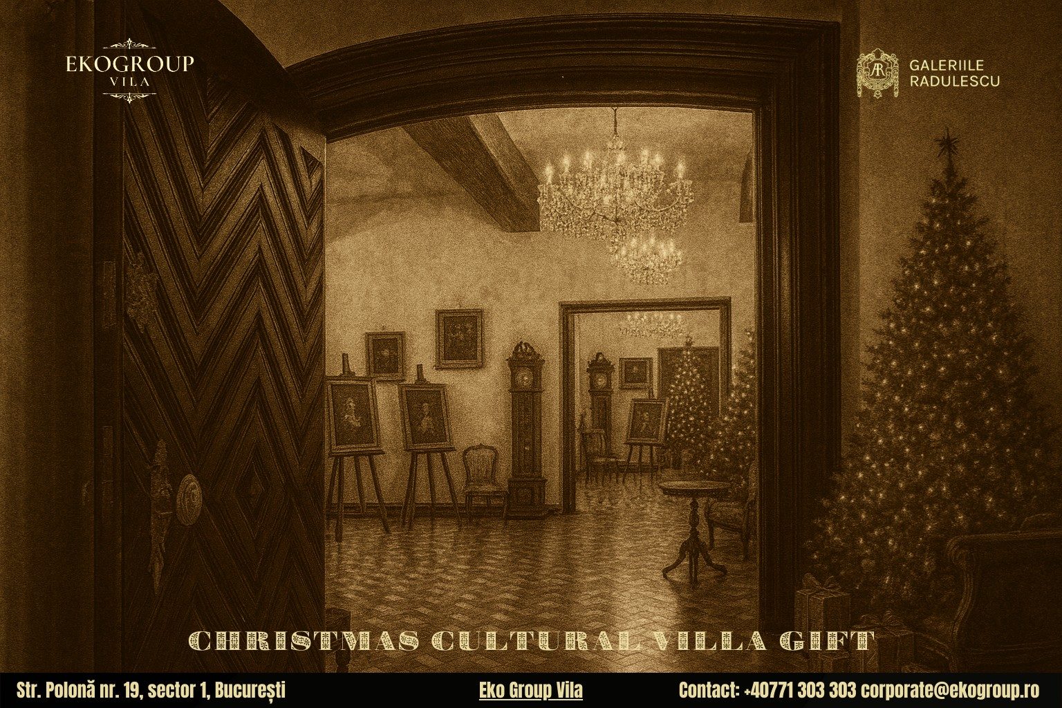 Cadou de Crăciun perfect: o călătorie culturală în atmosfera Crăciunului anilor ’30 la Eko Group Vila