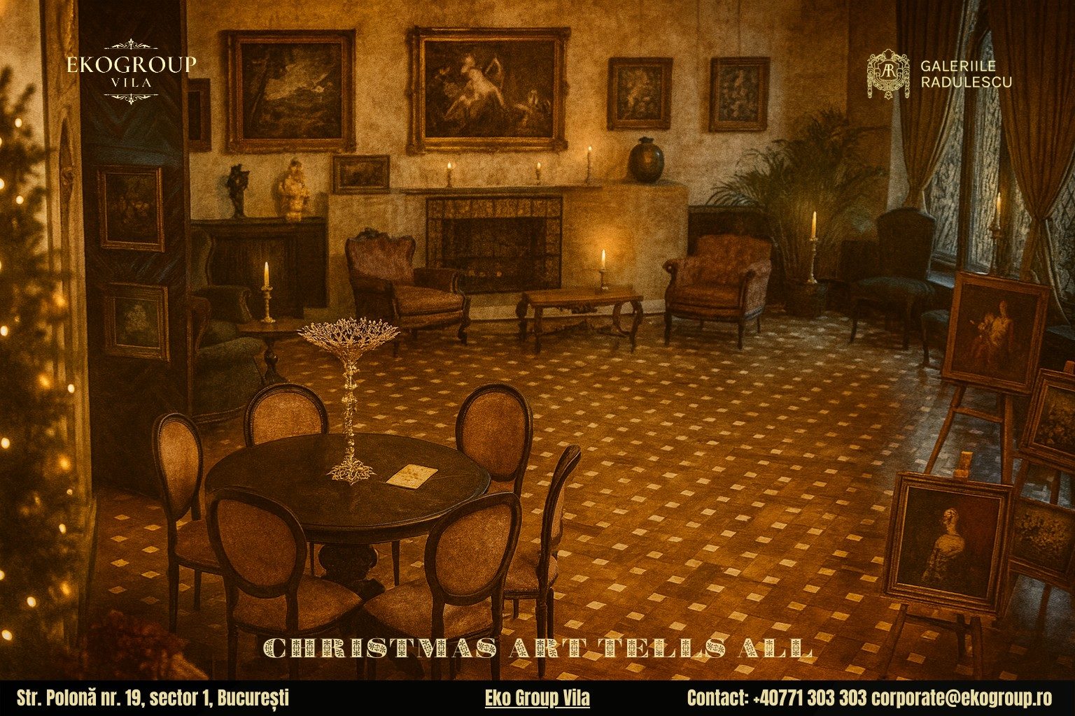 Povestea Crăciunului în anii ’30 la Eko Group Vila: O călătorie în timp prin artă și tradiție